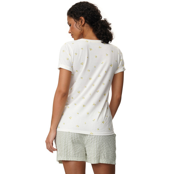 Dames slaapshirt met citroenmotieven