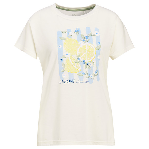 Damen Schlafshirt mit Zitronen-Print