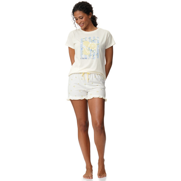 Damen Schlafshirt mit Zitronen-Print