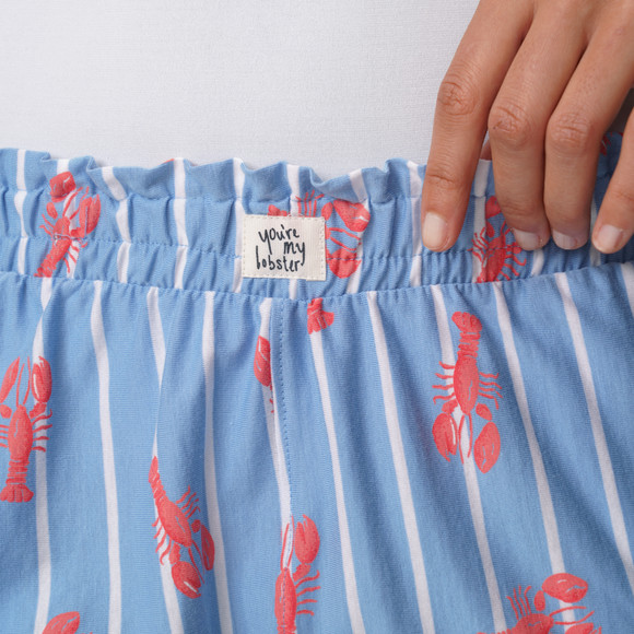 Dames slaapshort van biologisch katoen
