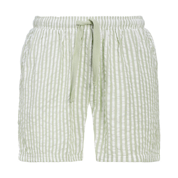 Damen Seersucker-Schlafshorts mit Streifen