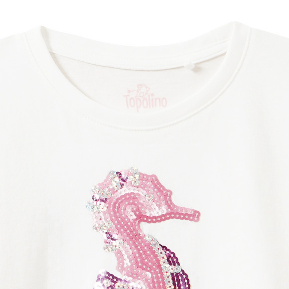 Mädchen T-Shirt mit Pailletten