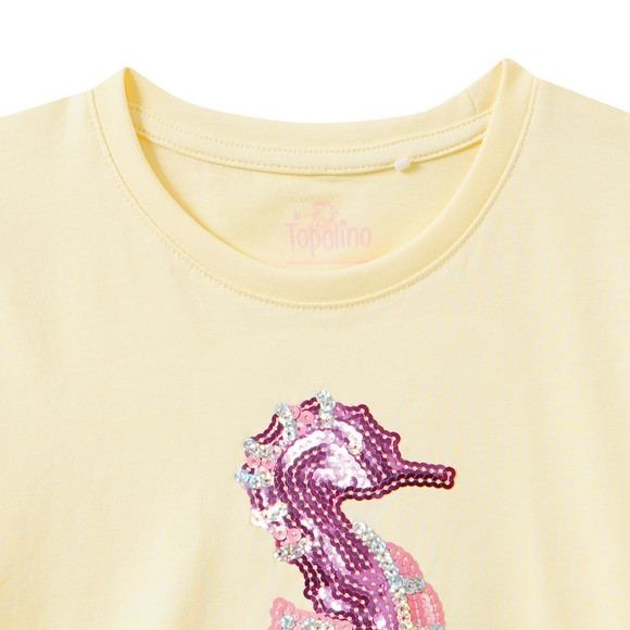 Mädchen T-Shirt mit Pailletten