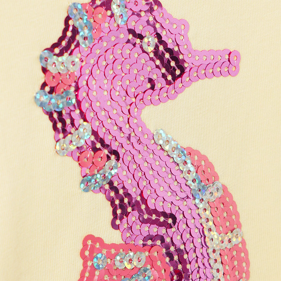 Mädchen T-Shirt mit Pailletten