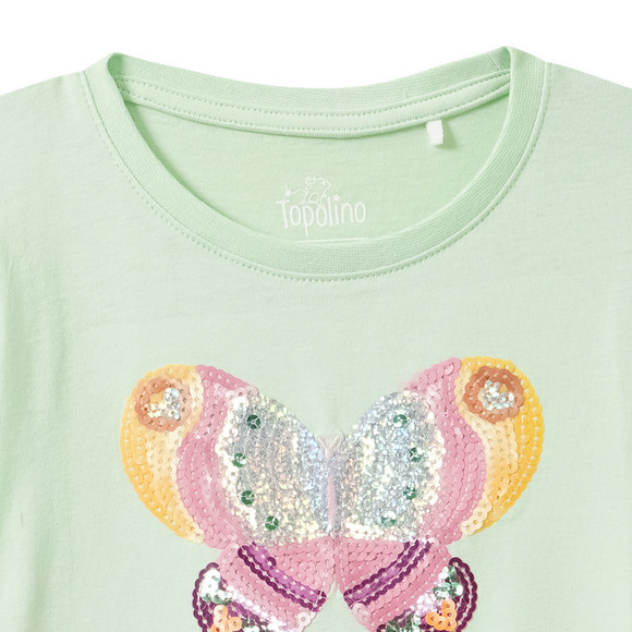Mädchen T-Shirt mit Pailletten