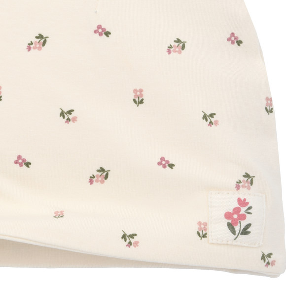 Baby Mütze mit Blümchen