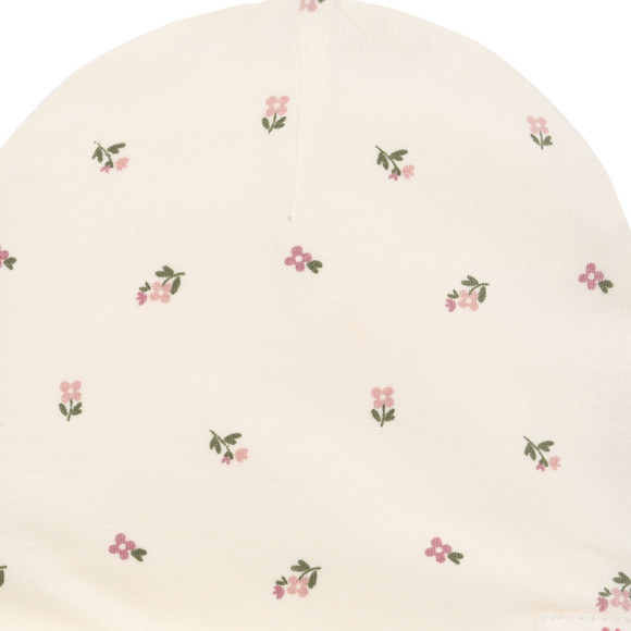 Baby Mütze mit Blümchen