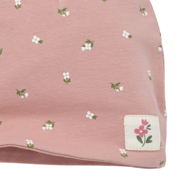 Baby Mütze mit Blümchen