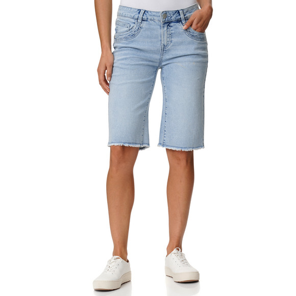 Damen Jeansshorts mit Knopf