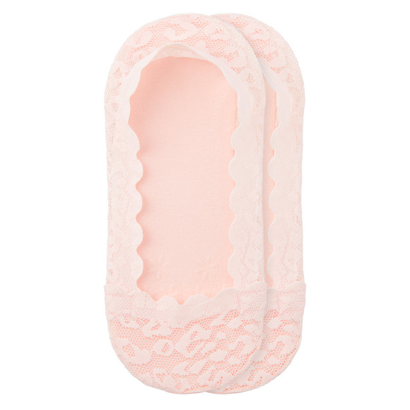 1 Paar Damen Füßlinge mit Spitze