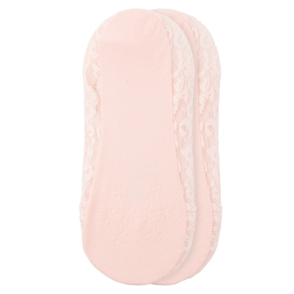 1 Paar Damen Füßlinge mit Spitze