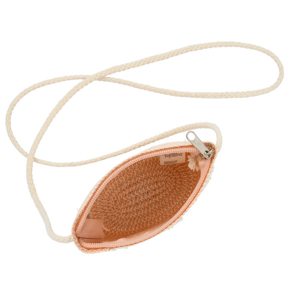 Mini-Umhängetasche aus Papierstroh