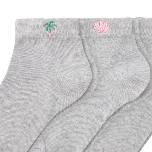 3 Paar Damen Sneaker-Socken knöchelhoch