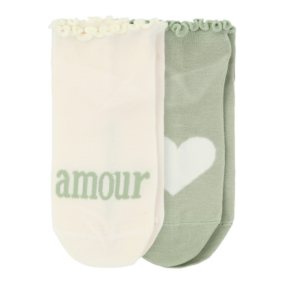 2 Paar Damen Sneaker-Socken im Motiv-Mix