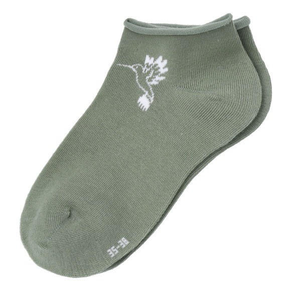 5 Paar Damen Sneaker-Socken mit Blumen