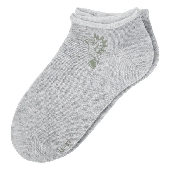 5 Paar Damen Sneaker-Socken mit Blumen