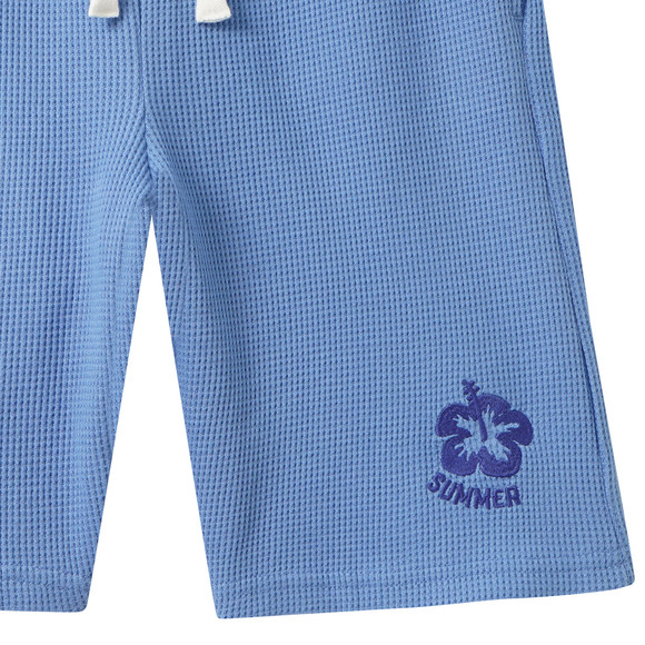 Jungen Joggingshorts mit Waffelstruktur