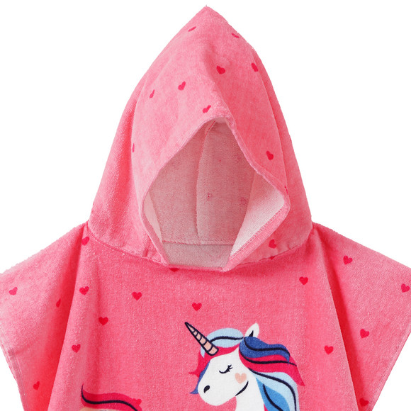 Kinder Badeponcho mit Einhorn