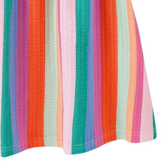 Mädchen Kleid mit bunten Streifen