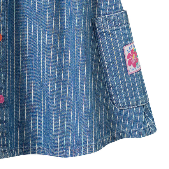 Mädchen Jeansrock mit Streifen