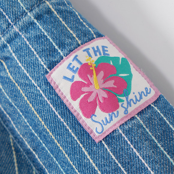 Mädchen Jeansrock mit Streifen