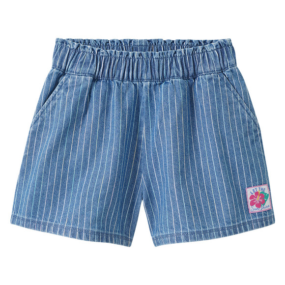 Mädchen Jeansshorts mit Streifen