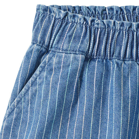 Mädchen Jeansshorts mit Streifen