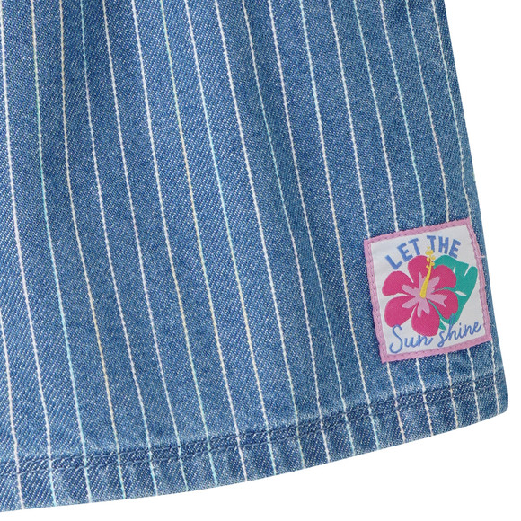 Mädchen Jeansshorts mit Streifen