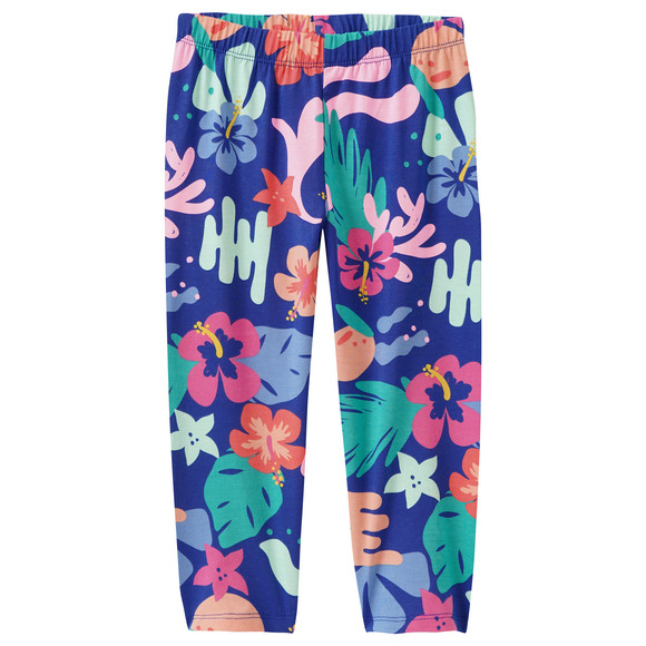 Mädchen Capri-Leggings im Tropical-Look