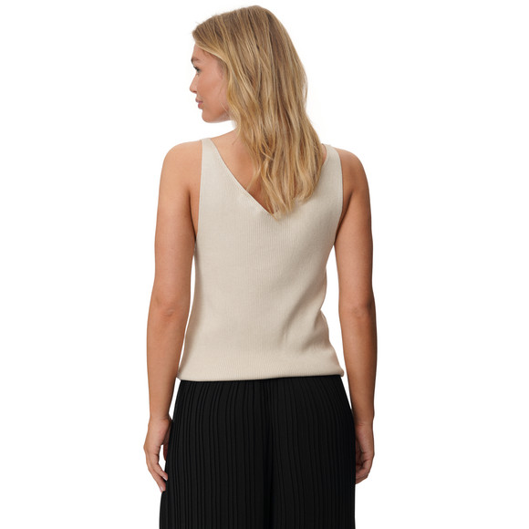 Damen Top mit Rippstruktur