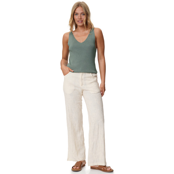 Damen Top mit Rippstruktur