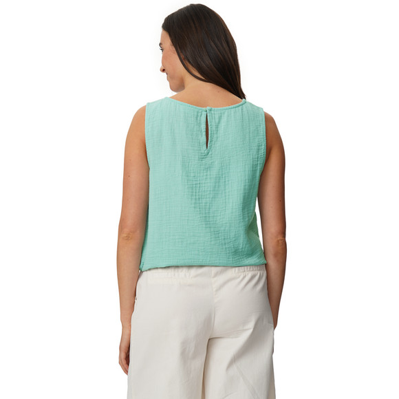 Damen Musselin-Blusentop in Uni