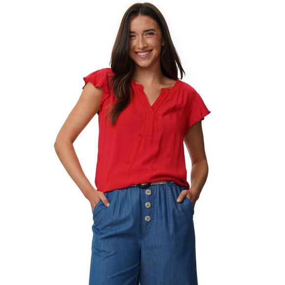 Damen Bluse mit Stickerei