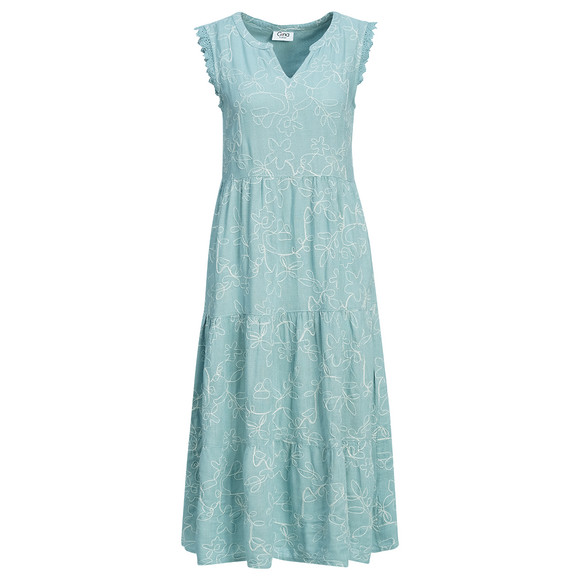 Damen Kleid mit Allover-Stickerei