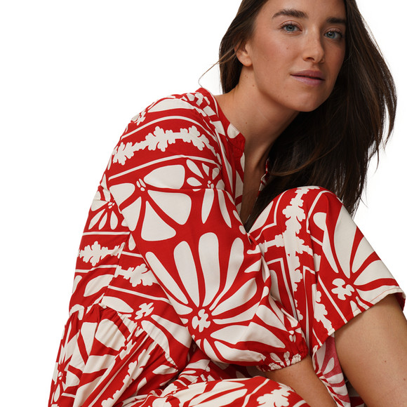 Damen Maxikleid mit Allover-Muster