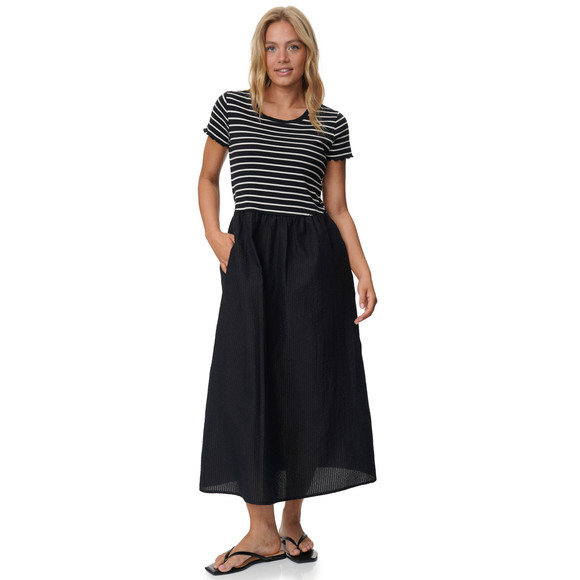 Damen Kleid mit Seersucker-Struktur