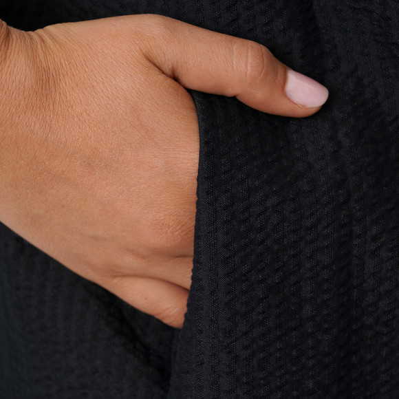 Damen Kleid mit Seersucker-Struktur