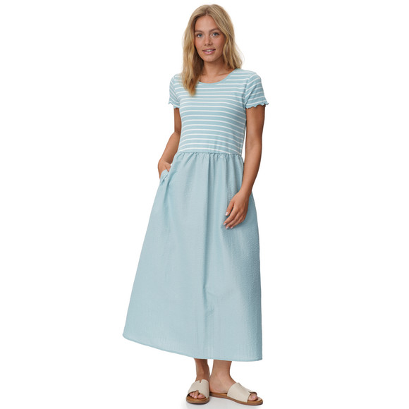 Damen Kleid mit Seersucker-Struktur
