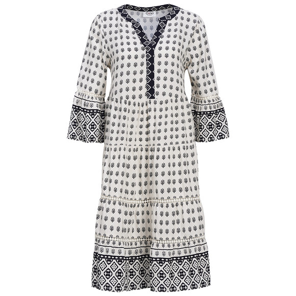 Damen Tunika-Kleid mit Allover-Muster