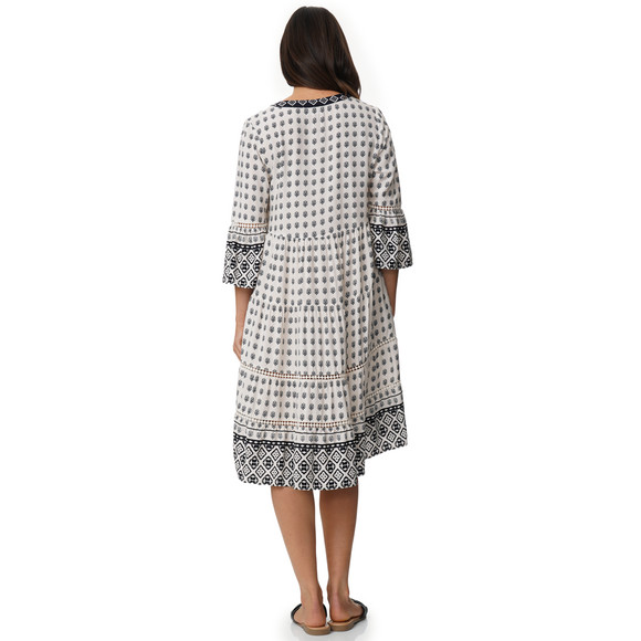 Damen Tunika-Kleid mit Allover-Muster