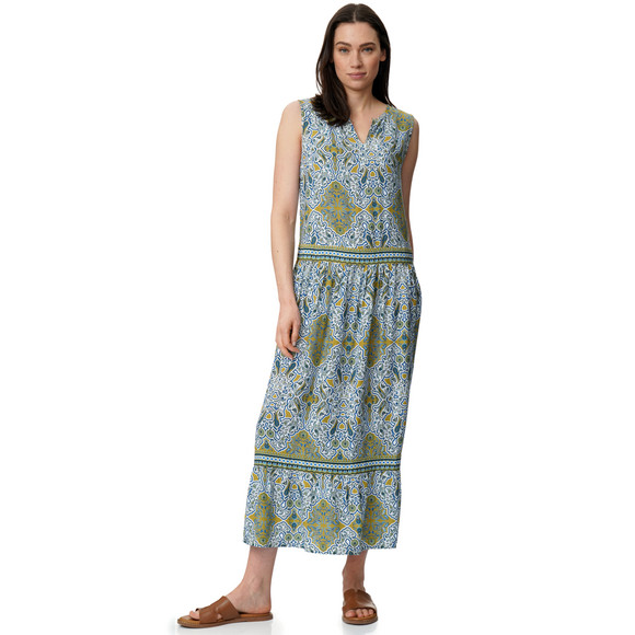 Dames maxi-jurk met all-over patroon