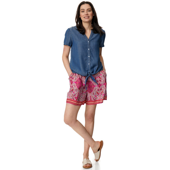 Damen Shorts mit Allover-Muster