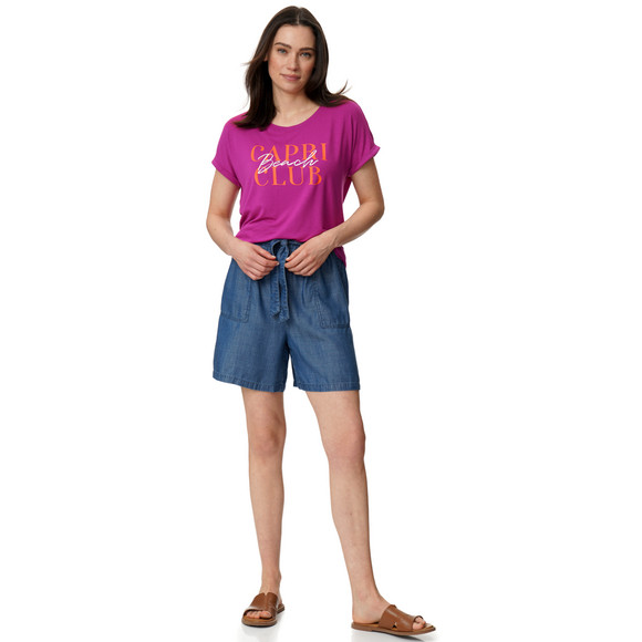 Dames-T-shirt met letteropdruk