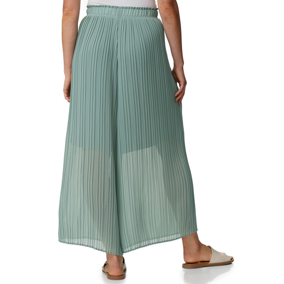Damen Plissee-Hose mit weitem Bein