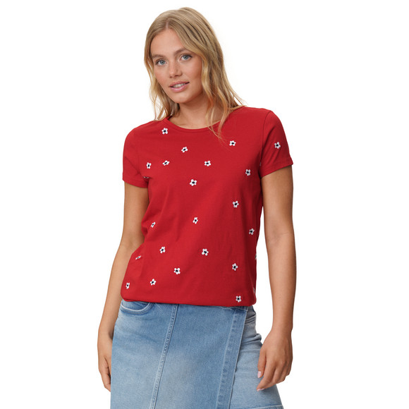 Damen T-Shirt mit Stickerei