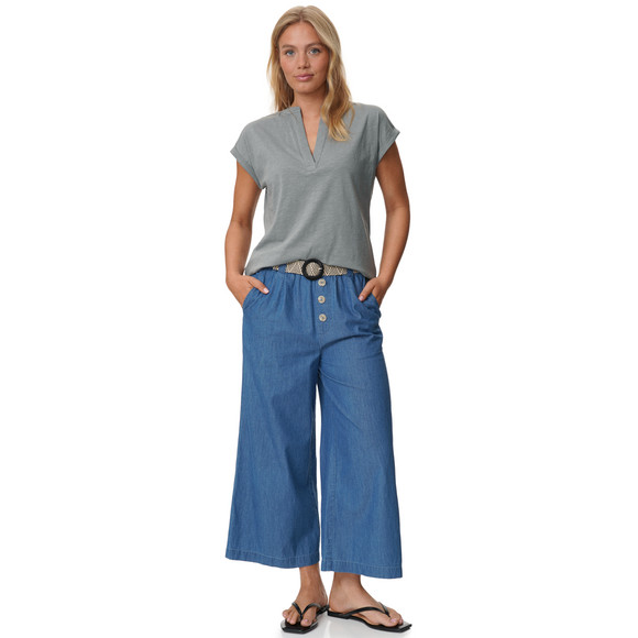 Dames-T-shirt met V-hals