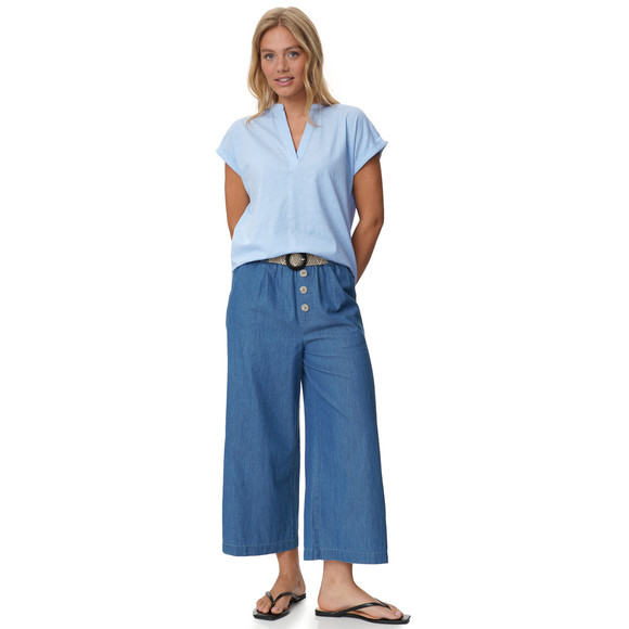 Dames-T-shirt met V-hals