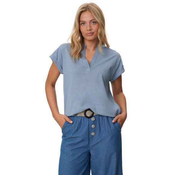 Dames-T-shirt met V-hals