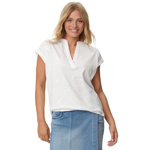 Damen T-Shirt mit Stickerei