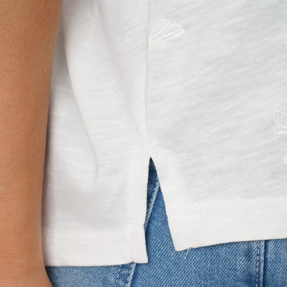 Damen T-Shirt mit Stickerei